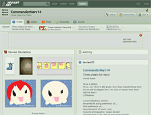 Tablet Screenshot of commandermars14.deviantart.com