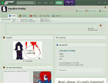 Tablet Screenshot of macabre-freddy.deviantart.com