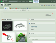 Tablet Screenshot of dracoshade.deviantart.com