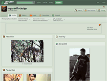 Tablet Screenshot of myasakifn-design.deviantart.com