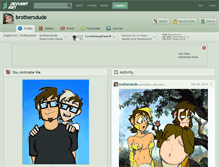 Tablet Screenshot of brothersdude.deviantart.com