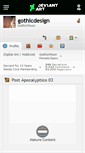 Mobile Screenshot of gothicdesign.deviantart.com