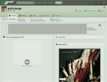 Tablet Screenshot of gothicdesign.deviantart.com