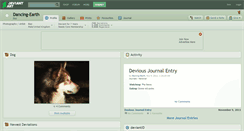 Desktop Screenshot of dancing-earth.deviantart.com