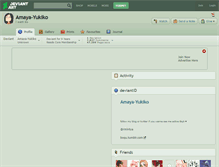 Tablet Screenshot of amaya-yukiko.deviantart.com