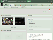 Tablet Screenshot of j-rock.deviantart.com
