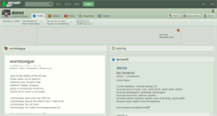 Desktop Screenshot of distrbd.deviantart.com