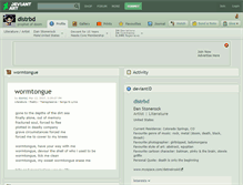 Tablet Screenshot of distrbd.deviantart.com