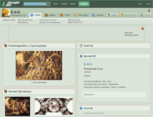 Tablet Screenshot of e-x-g.deviantart.com