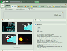 Tablet Screenshot of haloinc.deviantart.com