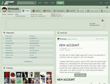 Tablet Screenshot of niveously.deviantart.com
