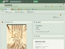 Tablet Screenshot of ivoryblood.deviantart.com