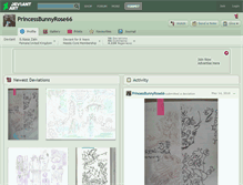 Tablet Screenshot of princessbunnyrose66.deviantart.com