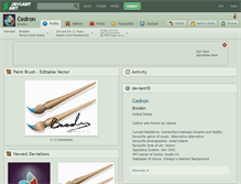 Tablet Screenshot of cedron.deviantart.com