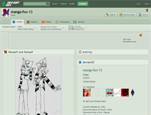 Tablet Screenshot of manga-fox-13.deviantart.com