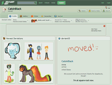 Tablet Screenshot of catsinblack.deviantart.com