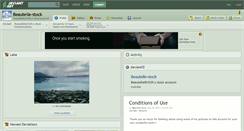 Desktop Screenshot of beautelle-stock.deviantart.com