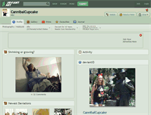 Tablet Screenshot of cannibalcupcake.deviantart.com