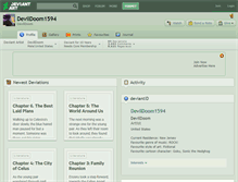 Tablet Screenshot of devildoom1594.deviantart.com