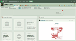 Desktop Screenshot of jurassicraptor.deviantart.com