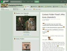 Tablet Screenshot of cheetahsunlimited.deviantart.com