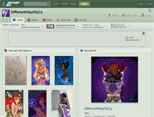 Tablet Screenshot of differentwaystocry.deviantart.com