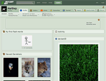 Tablet Screenshot of marthep.deviantart.com