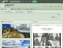 Tablet Screenshot of laughing-wolf.deviantart.com