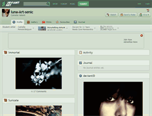 Tablet Screenshot of luna-art-senic.deviantart.com