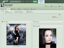 Tablet Screenshot of dracona666.deviantart.com