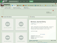 Tablet Screenshot of bgman30.deviantart.com