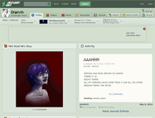 Tablet Screenshot of dranvin.deviantart.com