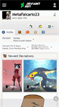 Mobile Screenshot of metafalcario23.deviantart.com