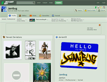 Tablet Screenshot of jamibug.deviantart.com