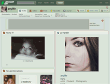Tablet Screenshot of anylife.deviantart.com