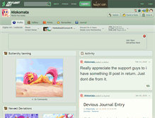 Tablet Screenshot of miokomata.deviantart.com
