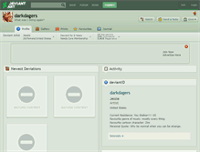 Tablet Screenshot of darkdagers.deviantart.com