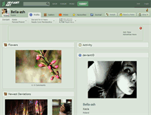 Tablet Screenshot of bella-ash.deviantart.com