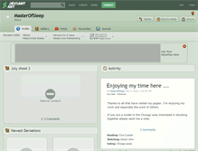 Tablet Screenshot of masterofsleep.deviantart.com