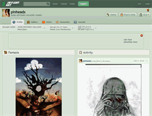 Tablet Screenshot of pinheadx.deviantart.com