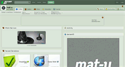 Desktop Screenshot of mat-u.deviantart.com