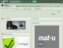 Tablet Screenshot of mat-u.deviantart.com