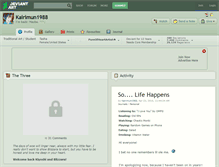 Tablet Screenshot of kairimun1988.deviantart.com