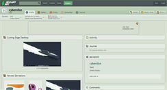 Desktop Screenshot of cyberslice.deviantart.com
