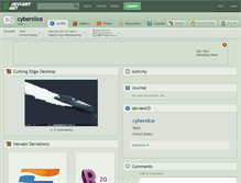 Tablet Screenshot of cyberslice.deviantart.com