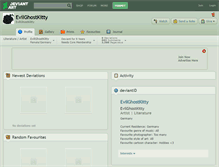 Tablet Screenshot of evilghostkitty.deviantart.com