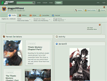 Tablet Screenshot of dragon999444.deviantart.com