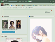 Tablet Screenshot of lilythula.deviantart.com