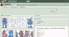 Desktop Screenshot of evilrabbit123.deviantart.com