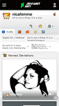 Mobile Screenshot of nicafemme.deviantart.com
